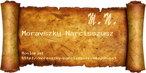 Moravszky Narcisszusz névjegykártya